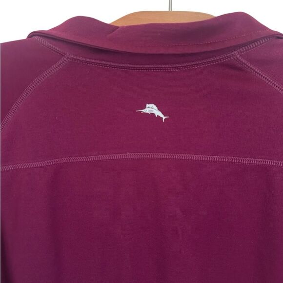 Tommy Bahama Men’s Firewall Half-Zip Sweatshirt Burgundy Sporty size XXL - Picture 3 of 9